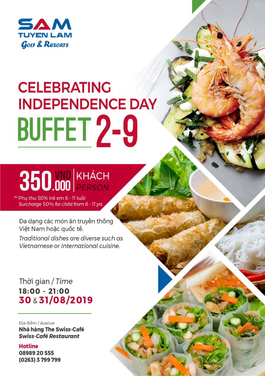Buffet Party on Independence Day 02/09 at “French Town” with 350.000 VND